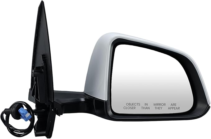 Right Passenger Side Mirror Compatible with Tesla Model Y 2020-2024 Replacement 1594112-00-C 159411200C Power Folding Heated Memory 13 Pins White