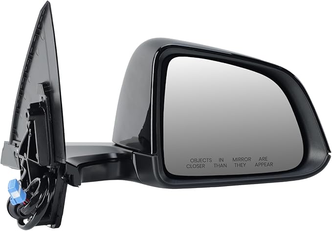 Right Passenger Side Mirror Compatible with Tesla Model Y 2020-2024 Replacement 1594112-00-C 159411200C Power Heated Memory 13 Pins (Black)