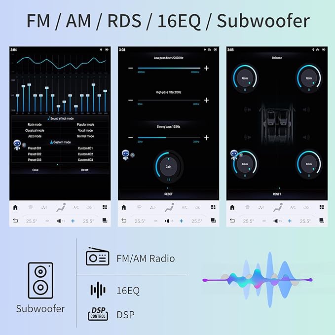 Car Radio for Chevrolet Silverado GMC Sierra 2014-2019 Stereo Replacement Head Unit 14.4 Inch 2K IPS Touch Screen Tesla Style Carplay Android Auto GPS Navigation Multimedia Play OEM 4.2 Inch(Silver)