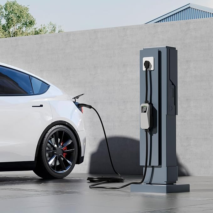 Level 2 Tesla Charger, 25A Portable EV Charger with NEMA 10-30 Plug– Unlocking Convenience with One-Touch Release, Compatible with All Tesla Models & Cybertruck