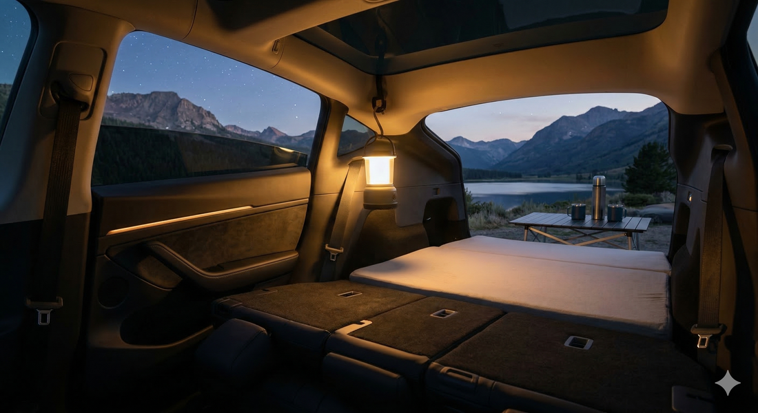 Tesla Camping 101: Transforming Your Model Y into a Mobile Hotel