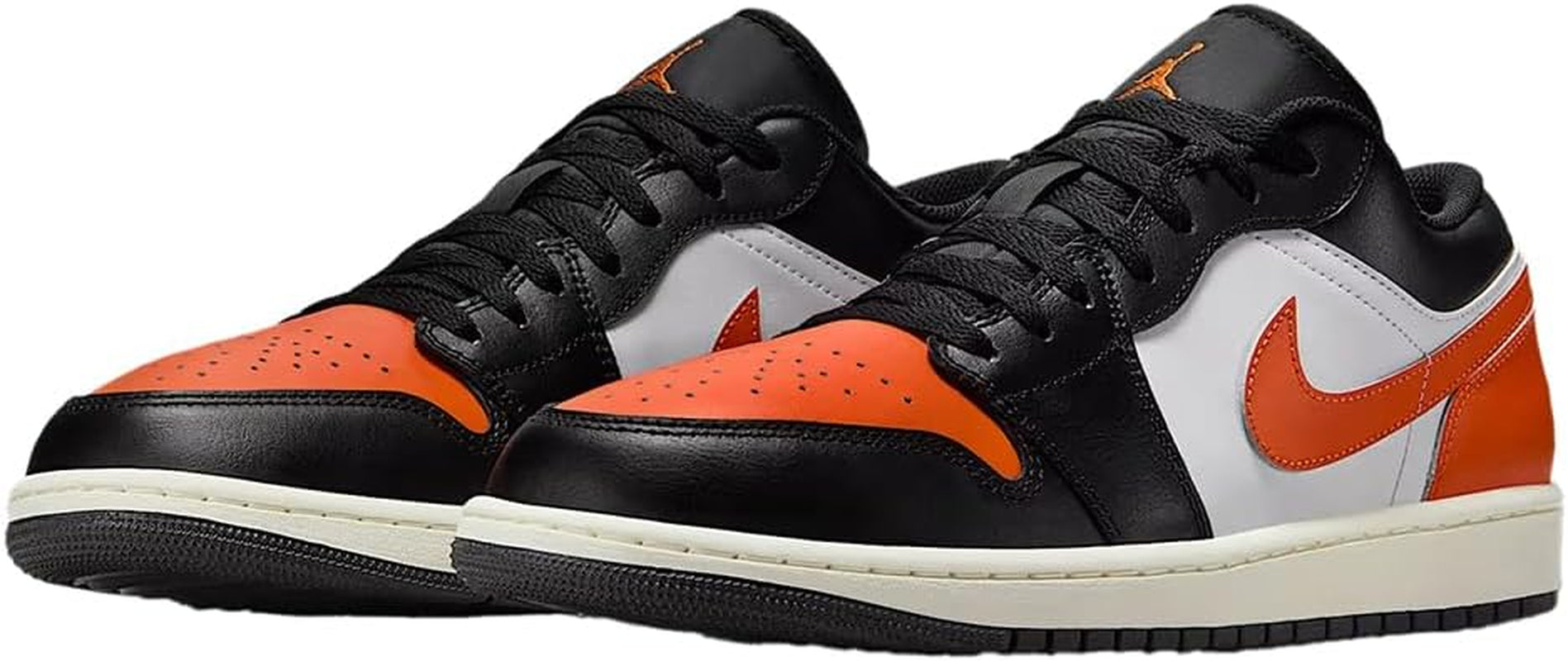 Air Jordan 1 Low Men'S Shoes (Black/White/Sail/Starfish)