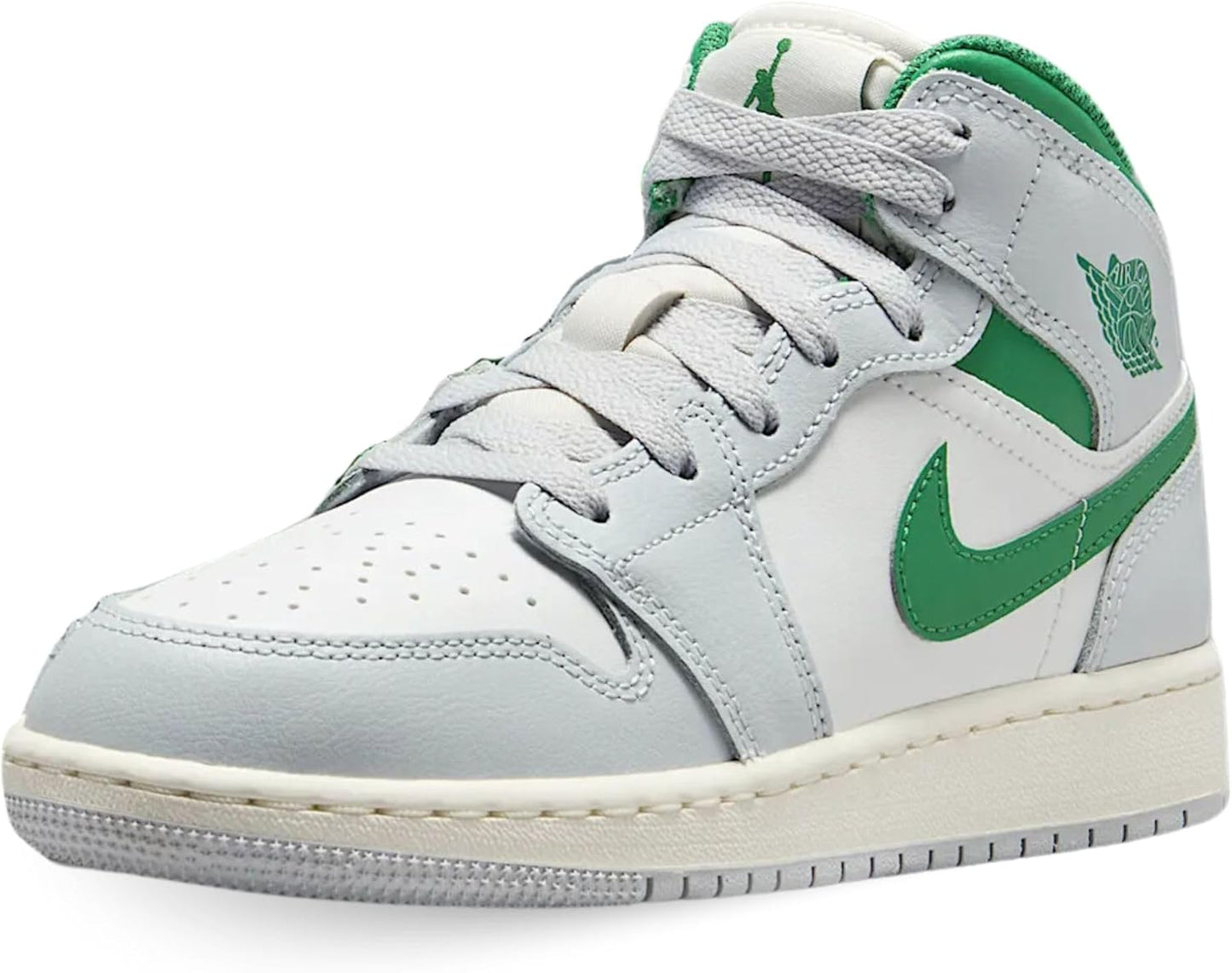 AIR JORDAN 1 MID (GS) "WHITE/DEEP ROYAL BLUE-UNIVERSITY RED"