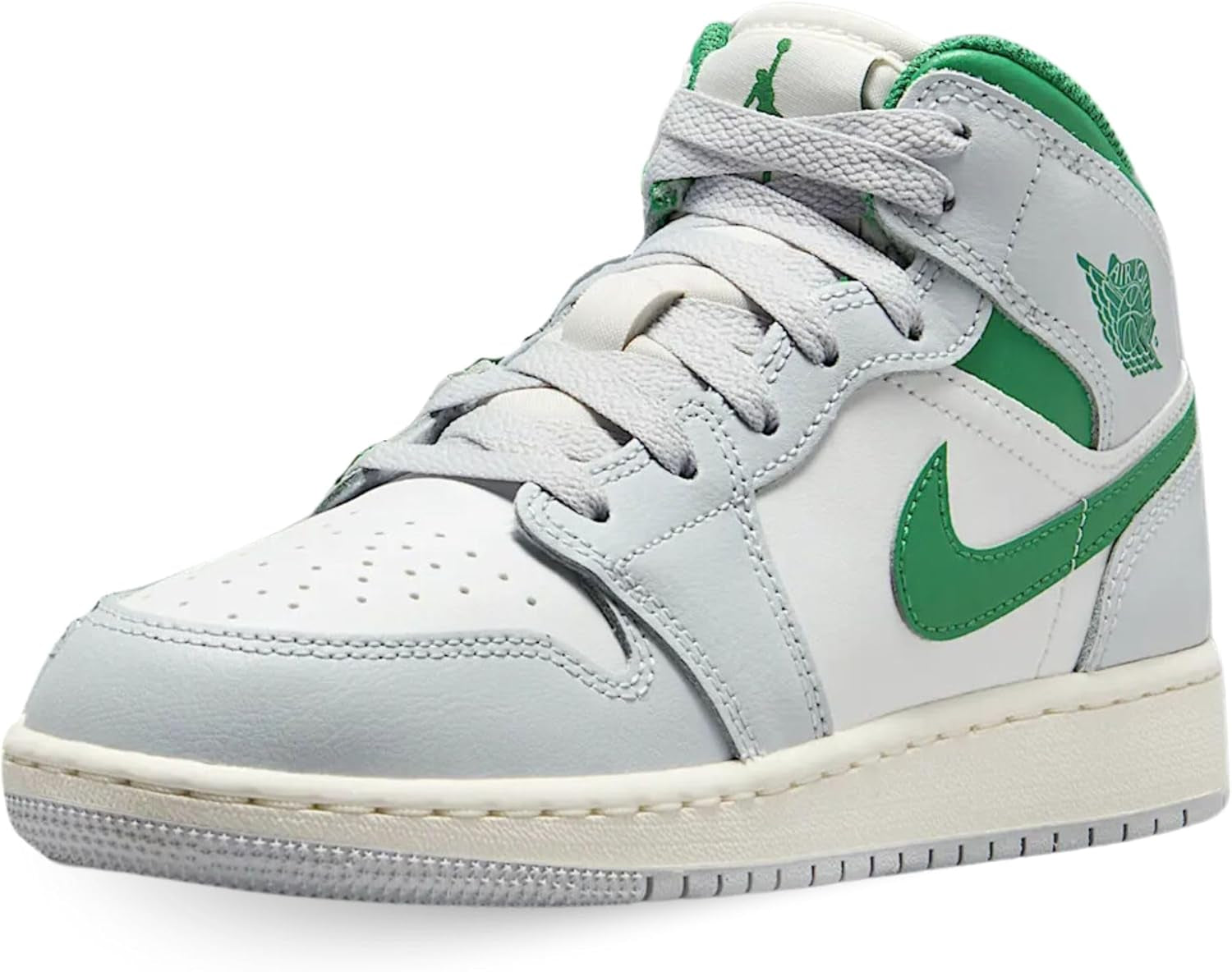 AIR JORDAN 1 MID (GS) "WHITE/DEEP ROYAL BLUE-UNIVERSITY RED"