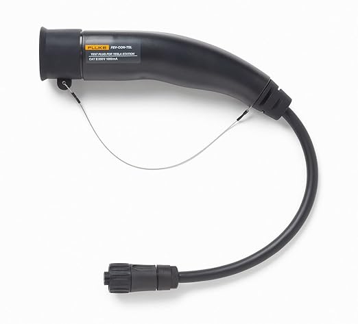 Fluke FLK-CON-TSL, Tesla Type Connector for Level 1 and 2 AC Charging Stations, Pairs with FEV100