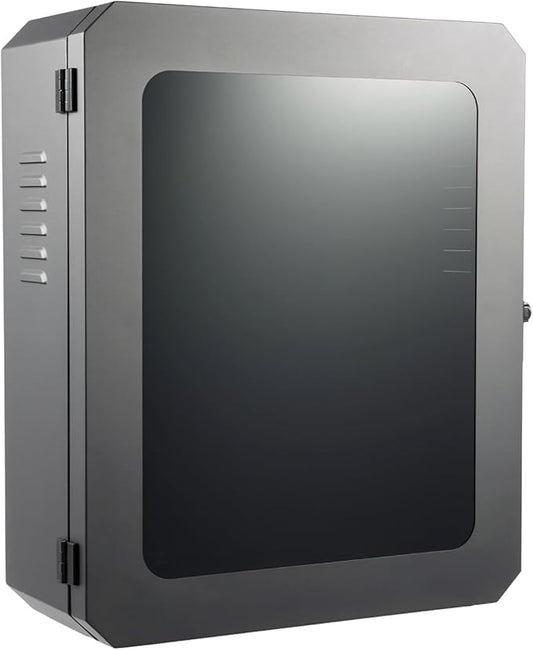 Universal Charger Station Box, Indoor/Outdoor Q235 Steel Charger Box Wall-Mounted Charging Station Protection Box for Tesla Gen 3 Wall Connector, 23.62 * 7.87 * 19.68in