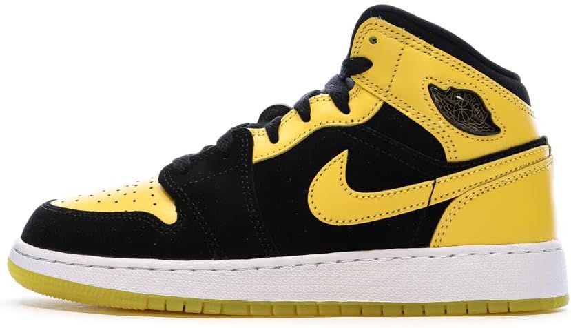 AIR JORDAN 1 MID (GS) "WHITE/DEEP ROYAL BLUE-UNIVERSITY RED"