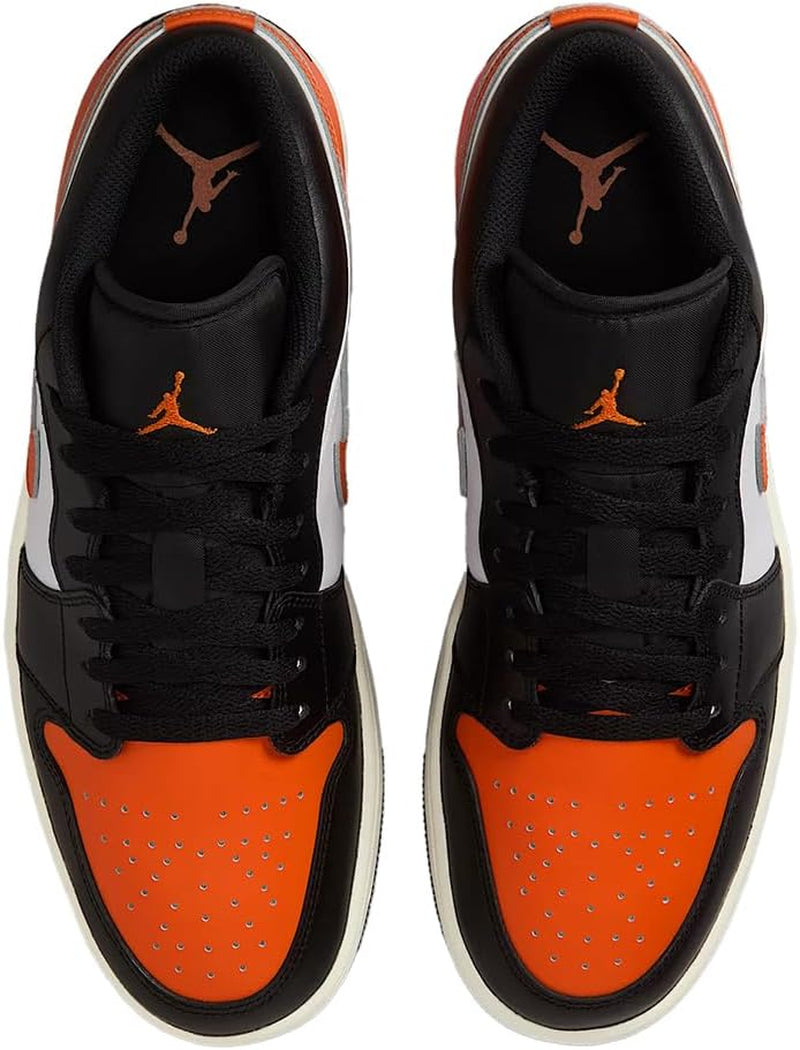 Air Jordan 1 Low Men'S Shoes (Black/White/Sail/Starfish)