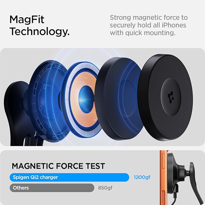 TapLock Qi2 MagSafe Charging Tesla Phone Mount for Model Y Juniper 2025/26 & Model 3/Y/S/X - iPhone 17 Pro Max with MagSafe & Pixel 10 Pixelsnap & Galaxy S26 Series [Not for Updated 16in QHD Screen]