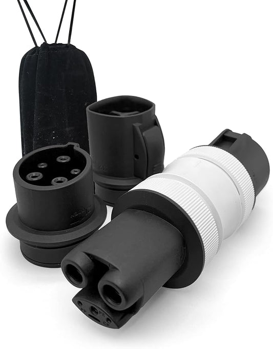 2-in-1 Tesla to J1772 and J1772 to NACS Adapter Kit, Max 48A EV Charging Accessories, No Overheating, Compatible with BMW i3, Tesla Wall Connectors and Level 1/2 Charging Stations (2 Adapters)
