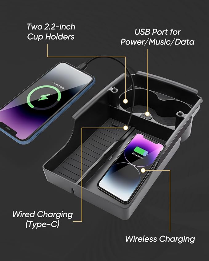 CARxion® for Model S & Model X Wireless Charger (2016-2019, OEM Car Accessories)