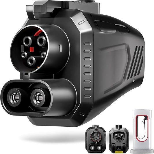 Wigoo 2026 Upgrade NACS to CCS1 Tesla Supercharger Adapter [UL 2251 Certified, Smart Temp-Control Chip] Max 500A 1000V NACS DC CCS EV Adapter