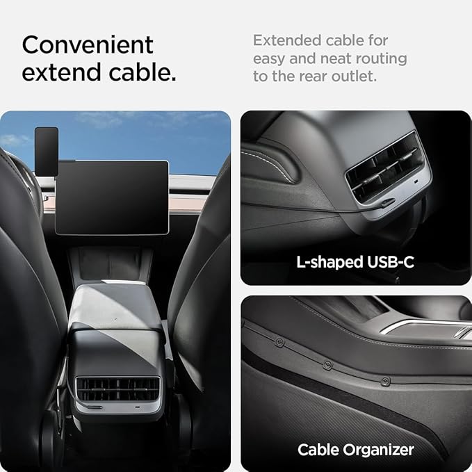 TapLock Qi2 MagSafe Charging Tesla Phone Mount for Model Y Juniper 2025/26 & Model 3/Y/S/X - iPhone 17 Pro Max with MagSafe & Pixel 10 Pixelsnap & Galaxy S26 Series [Not for Updated 16in QHD Screen]