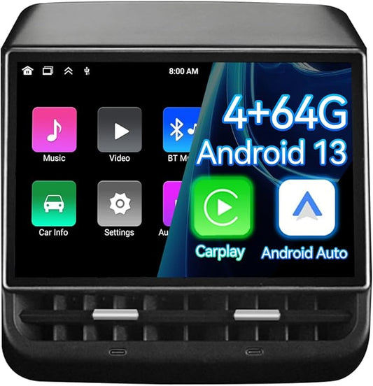 8.66 Inch Rear Display Screen Compatible with Tesla Model 3 19-23&Y19-24, Android 13 Supports HD Movie Watching,4+64G,8-core, Supports seat Adjustment and Rear air Conditioning