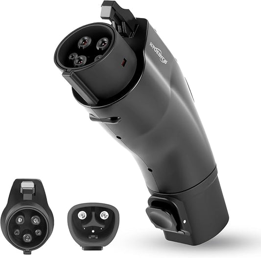 Tesla to J1772 Adapter - NACS to J1772 EV Charging Adapter Max 60A 250V, for Tesla High Powered Connectors, Mobile/Destination Charger to Only J1772 EVs, Safety Lock