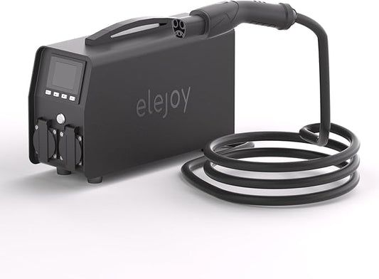 3KW EV Discharger V2L Adapter Discharge Gun Compatible with Tesla Model 3/Y/S/X After May 2019 NACS Standard Battery Protection 120V Output LCD Display Outdoor Camping Emergency