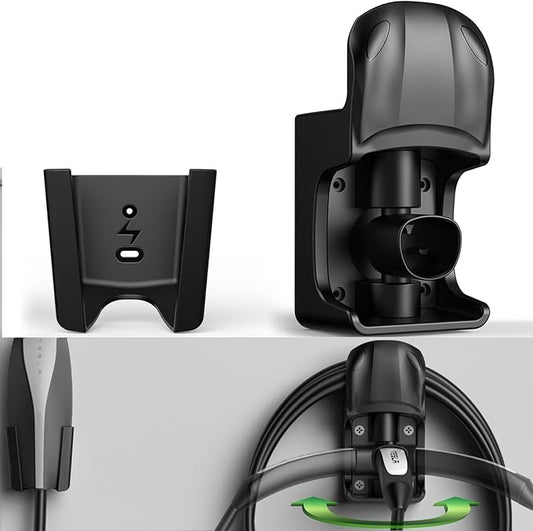 Tesla Charger Holder Wall Mount, Swivel Tesla Charging Cable Holder for Model 3 Y X S Mobile Connector Organizer