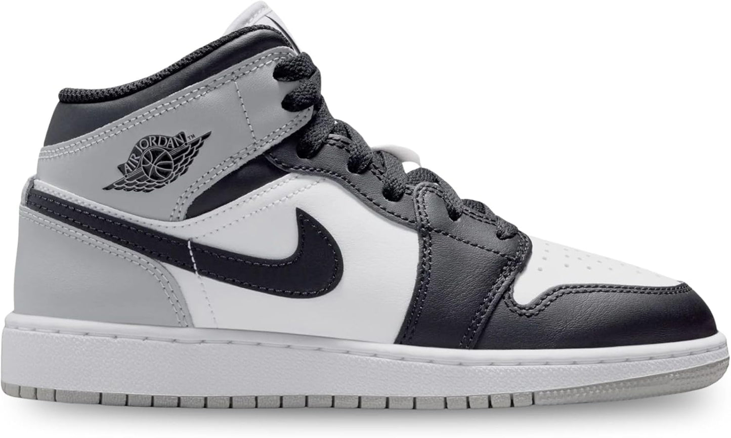 AIR JORDAN 1 MID (GS) "WHITE/DEEP ROYAL BLUE-UNIVERSITY RED"