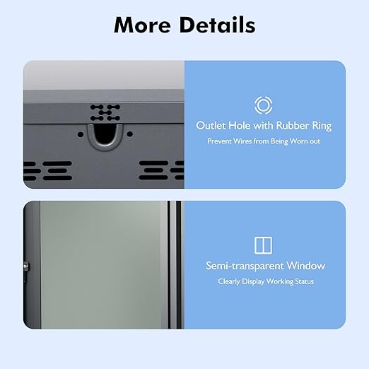 Charging Protective Box w/Lock, Wall Charger Station Box, IP65 Waterproof Cable & Power Q235 Steel Organizer Vehicle Charging Equipment w/Holes Protective Covers for Tesla Gen 3 Wall Connector, Black