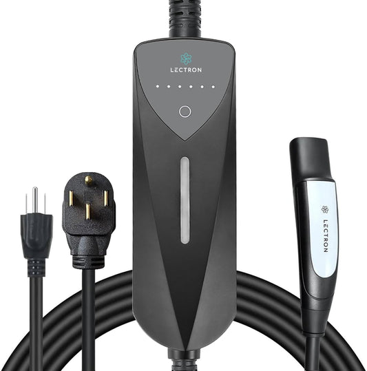Level 1/2 (8A - 40A) Tesla NACS Portable EV Charger - Dual-Level Electric Vehicle Charging Station with NEMA 14-50/5-15 Plug - Compatible with All NACS Electric Vehicles