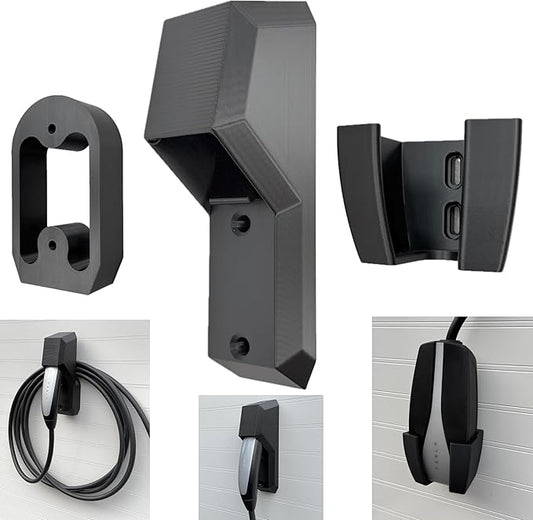 Chargeifier Tesla Charging Cable Organizer with Latch use w/Model S Model 3 Model X Model Y w/Mobile Connector Bracket-Automotive Accessories (Charger and Mobile Connector Holder)