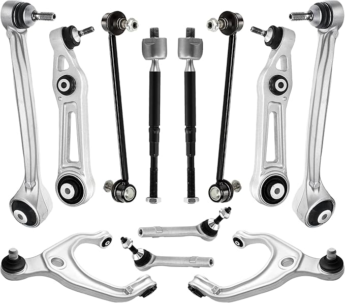 Front Upper and Lower Control Arm Compatible With 2016-2020 Tesla Model X Front Suspension Kit, Sway Bar Link Front, Outer & Inner Tie Rod End