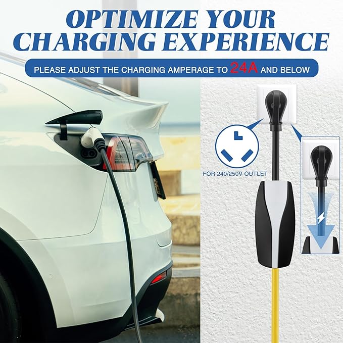 16" Adapter Compatible with Tesla Gen 2 Mobile Portable Charger Connect Mobile Charger to Handle(not Compatible with Pre-2018 Model S/x Vehicles)(10-30p)