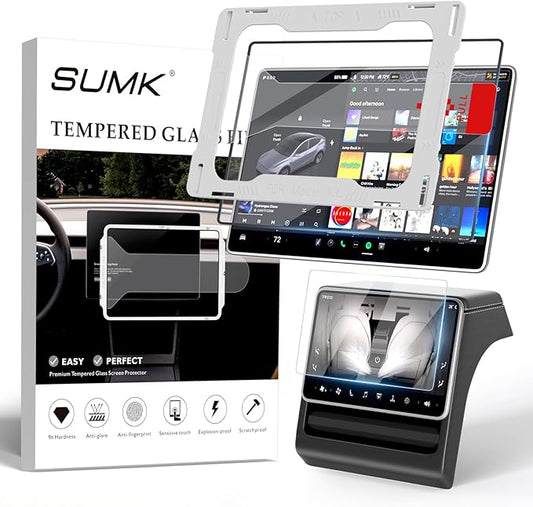 16 inch Screen Protector for Tesla Model Y Juniper Accessories (Premium & Performance), [9H & Anti-Glare/Fingerprint] Front & Back Screen Protector for Tesla Model Y Accessories 2025 2026-Matte