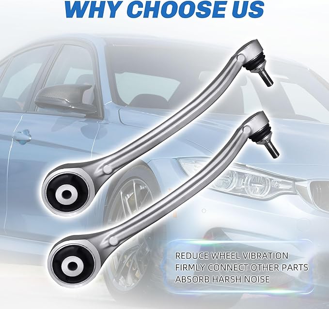 Suspension Front Upper and Lower Control Arm Kit Compatible With 2012-2016 Tesla Model S Forward & Rearward, Sway Bar End Links