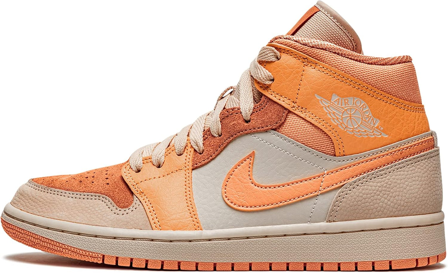 AIR JORDAN 1 MID (GS) "WHITE/DEEP ROYAL BLUE-UNIVERSITY RED"