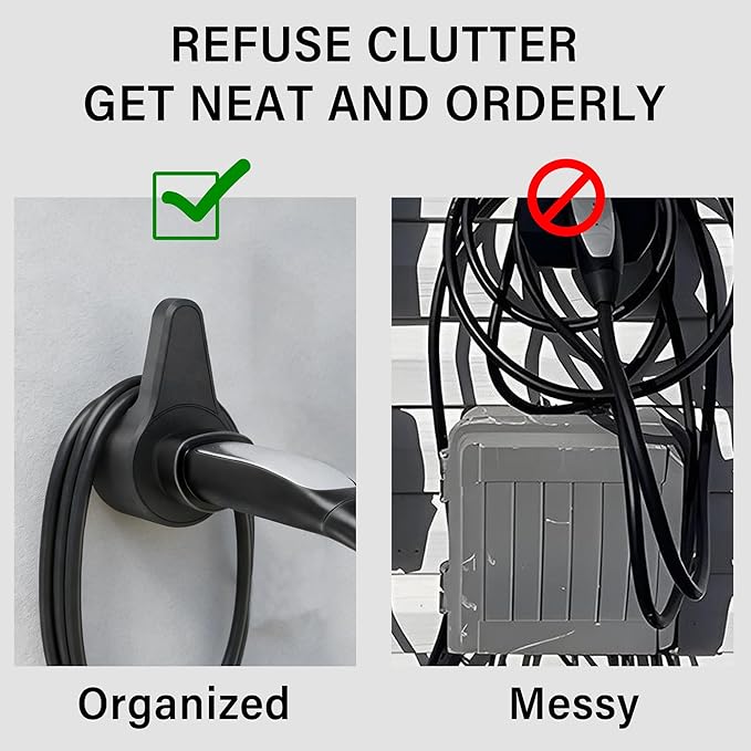 Tesla Car Charger Bracket,Suitable for Tesla Model 3/Y/S/X Charging Cable Wall Mount Bracket,Portable Electric Car Charger Accessory Cable Hook(Suitable for Indoor/Outdoor Use)