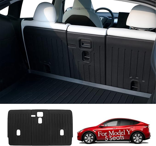 for Tesla Model Y Rear Seat Back Cover Seatback Liner Backrest Protector Accessories 5-Seater 2020 2021 2022 2023 2024
