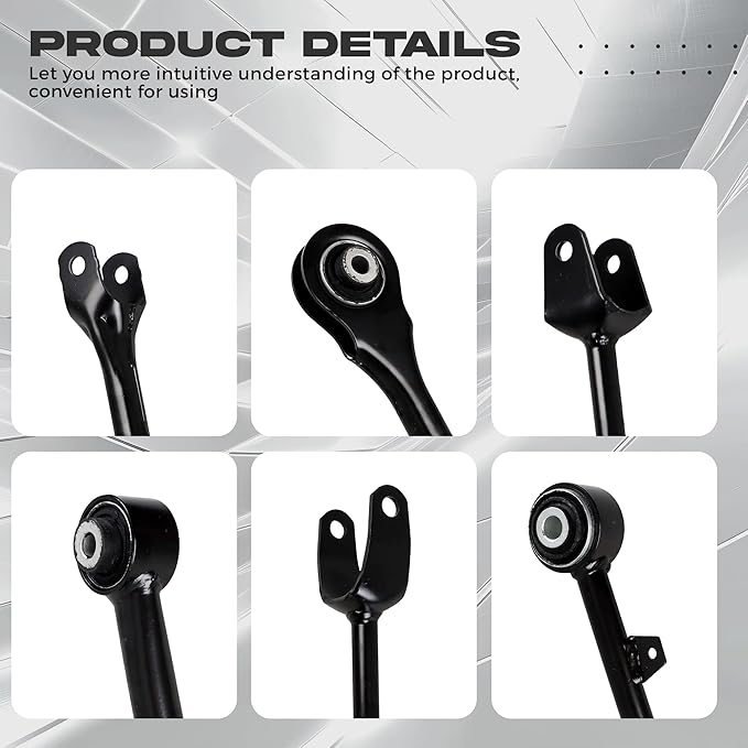 Rear Upper Lower Control Arm Compatible With 2017-2023 Tesla Model 3 2020-2023 Tesla Model Y 1044423-00-G 1044427-00-C 1044431-00-G 1044444-00-A Toe Link Fore Link Kit