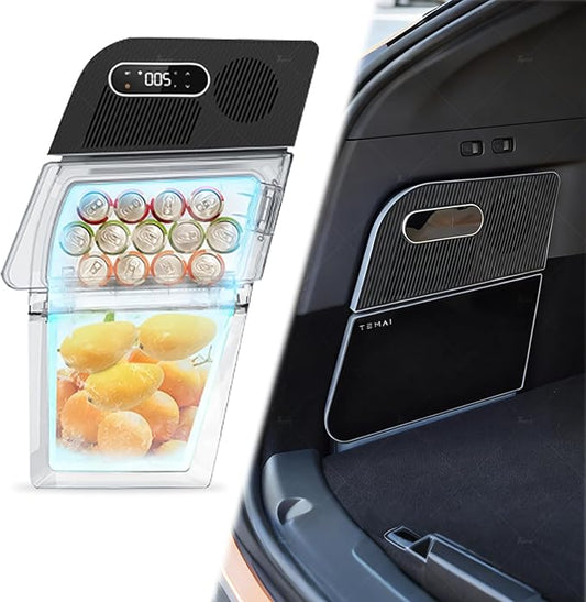 Tlyard Tesla Model Y Car Refrigerator, 22°F Cooling, AI 3-Mode Cooling, Ultra-Low 0.5kWh Power Consumption, Easy Install, Perfect for Tesla Model Y 2020-2025(15L)