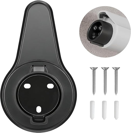 AWINLI Electric Vehicle Charger Bracket Wall Mounted SAE J1772 Electric Vehicle Charger Bracket Portable Electric Vehicle Charger Cable Hanger Suitable for Outdoor and Indoor use.