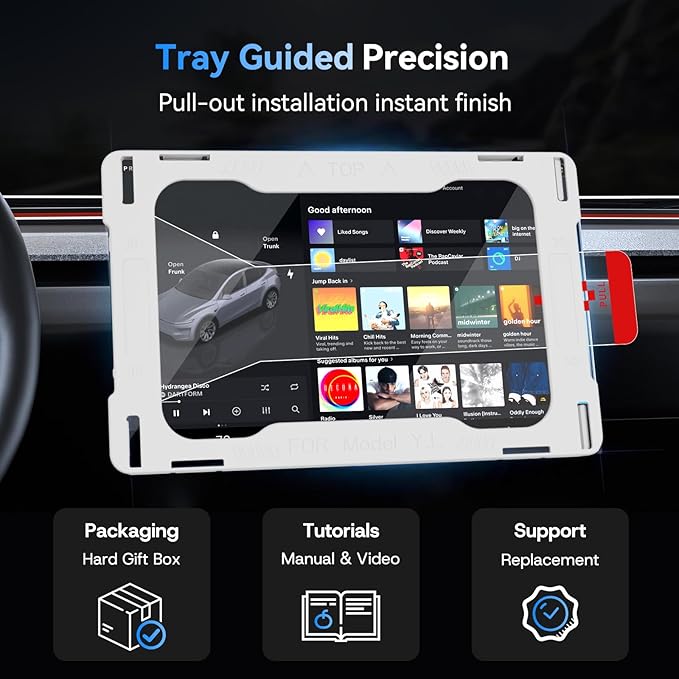 16 inch Screen Protector for Tesla Model Y Juniper Accessories (Premium & Performance), [9H & Anti-Glare/Fingerprint] Front & Back Screen Protector for Tesla Model Y Accessories 2025 2026-Matte
