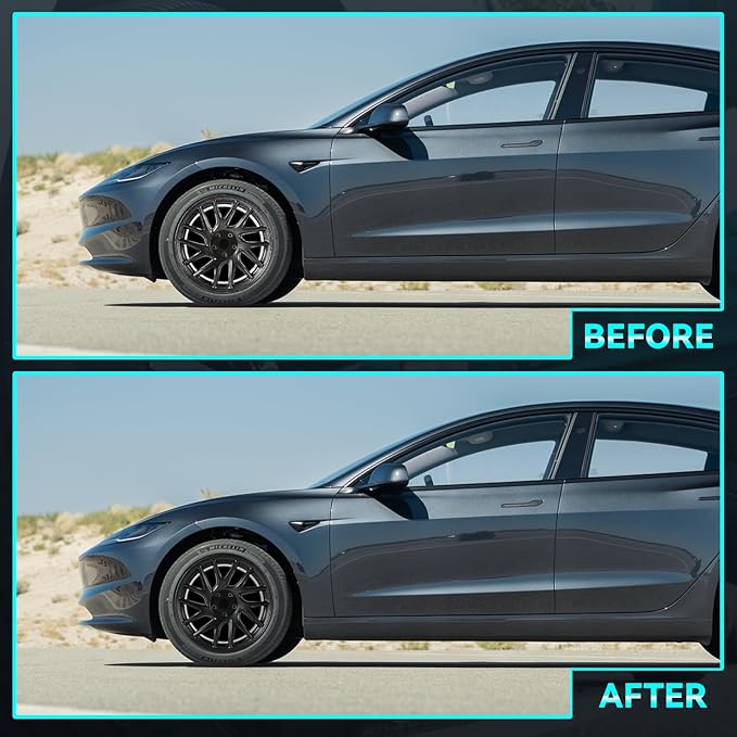 New Single 18 x 8.5" 18 Inch Dark Charcoal Premium Aluminum Alloy Wheel Rim Fits for Tesla Model 3 2024, 95910 OEM Design Replacement Rim