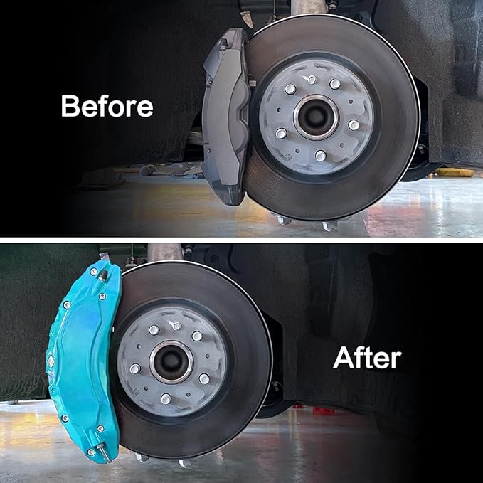 -Brake Caliper Covers Set Compatible with for Tesla Tesla Model 3 2017-2023, 18” & 19” Wheels – Easy Clip-On Installation, Enhanced Cooling – Complete Kit – (Sky Blue)