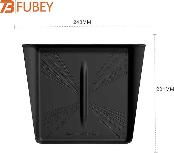 Center Console Silicone Mat for Tesla Model Y Juniper 2025 2026, Black - Anti-Slip Phone Tray & Wireless Charging Compatible Non-Slip Pad for Model Y Accessories