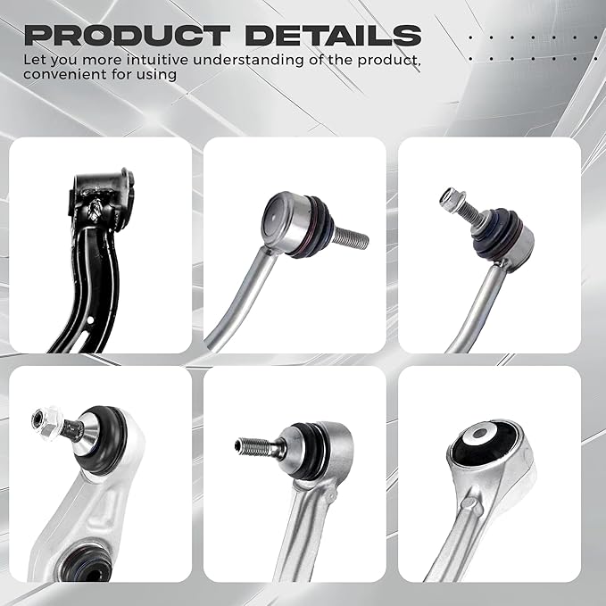 Suspension Front Control Arm Kit Compatible With 2012-2016 Tesla Model S Sway Bar Link Front