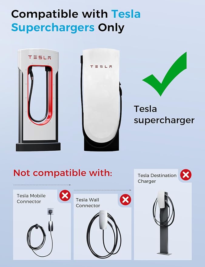Raylix Tesla Supercharger to CCS1 Charger Adapter with UL 2252 Certification (Max 500V 1000A) [Fast Charge for CCS1 EV] NACS to CCS, NACS DC Adapter for Tesla V3 V4 Supercharger/Level 3 Charger