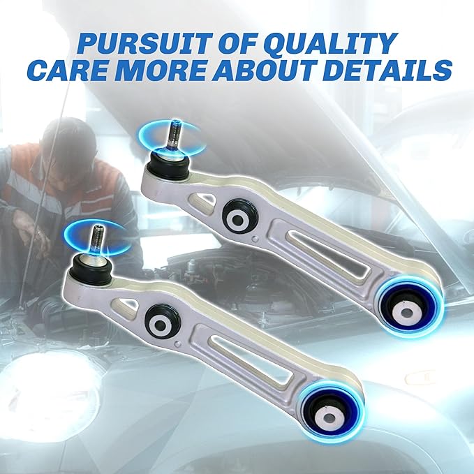 Suspension Front Upper and Lower Control Arm Kit Compatible With 2012-2016 Tesla Model S Forward & Rearward, Sway Bar End Links