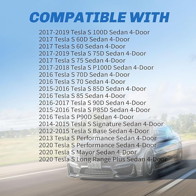 Suspension Front Upper and Lower Control Arm Kit Compatible With 2012-2016 Tesla Model S Forward & Rearward, Sway Bar End Links