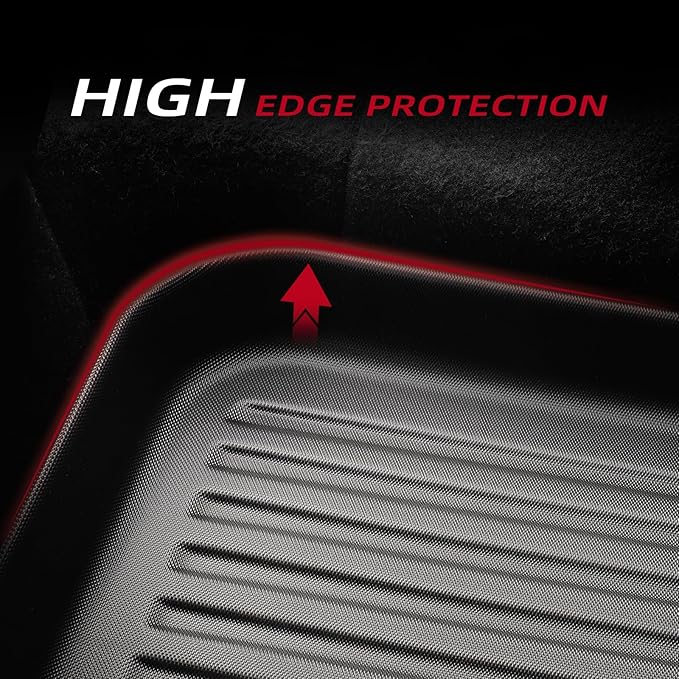 Backrest Mats for New 2025 2026 Tesla Model Y Juniper 5-Seats (Not fit Standard) All Weather TPE Rear Back Seat Covers Accessories Interior Black