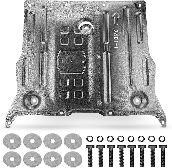 Front Skid Plate Compatible with 2017-2025 Tesla Model 3 & 2020-2025 Tesla Model Y, Under Motor Guard Splash Shield Cover with Install Accessories