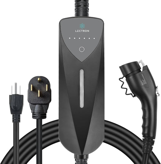 Level 1/2 (8A - 40A) J1772 Portable EV Charger - Dual-Level Electric Vehicle Charging Station with NEMA 14-50/5-15 Plug - Compatible with All J1772 Evs