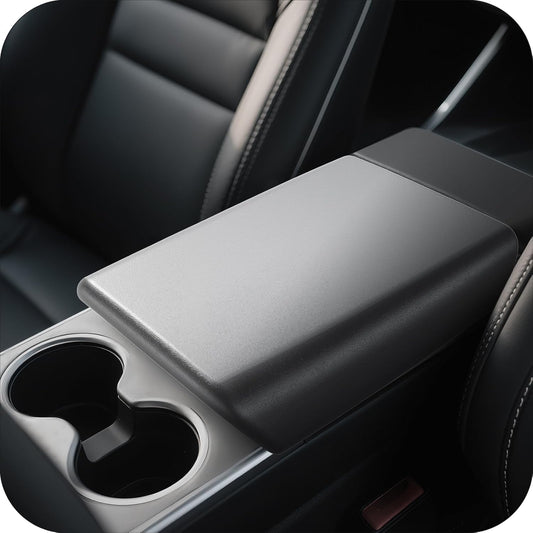 Center Console Non-Slip Armrest Cover – Specifically Designed for the New Tesla Model Y 2025 2026 Refresh (Juniper) and Tesla Model 3 Refresh (Highland) – New Model Y Juniper Accessories Black