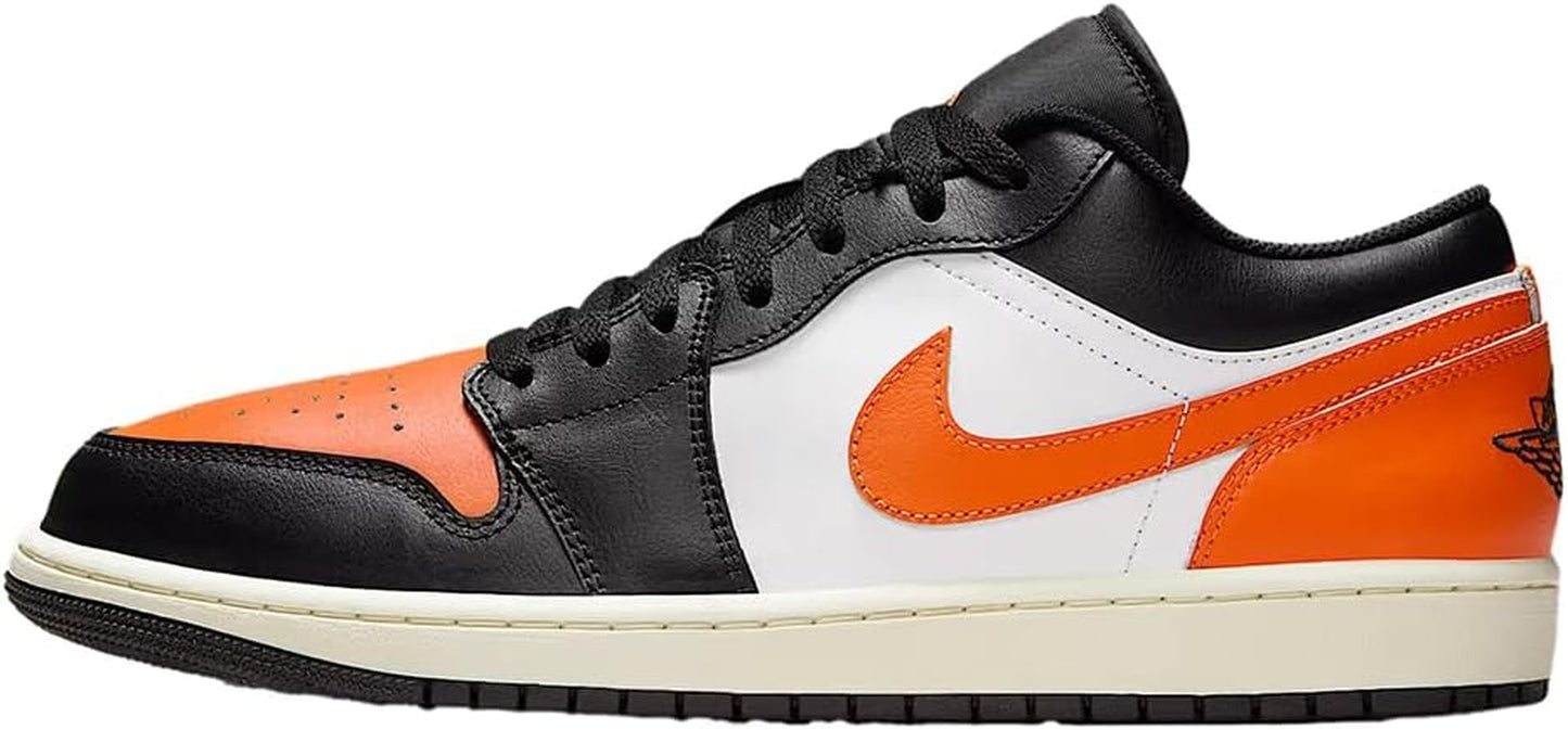 Air Jordan 1 Low Men'S Shoes (Black/White/Sail/Starfish)