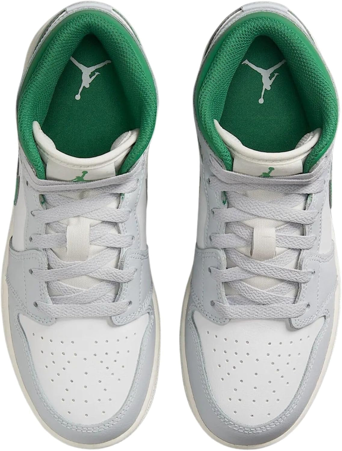 AIR JORDAN 1 MID (GS) "WHITE/DEEP ROYAL BLUE-UNIVERSITY RED"