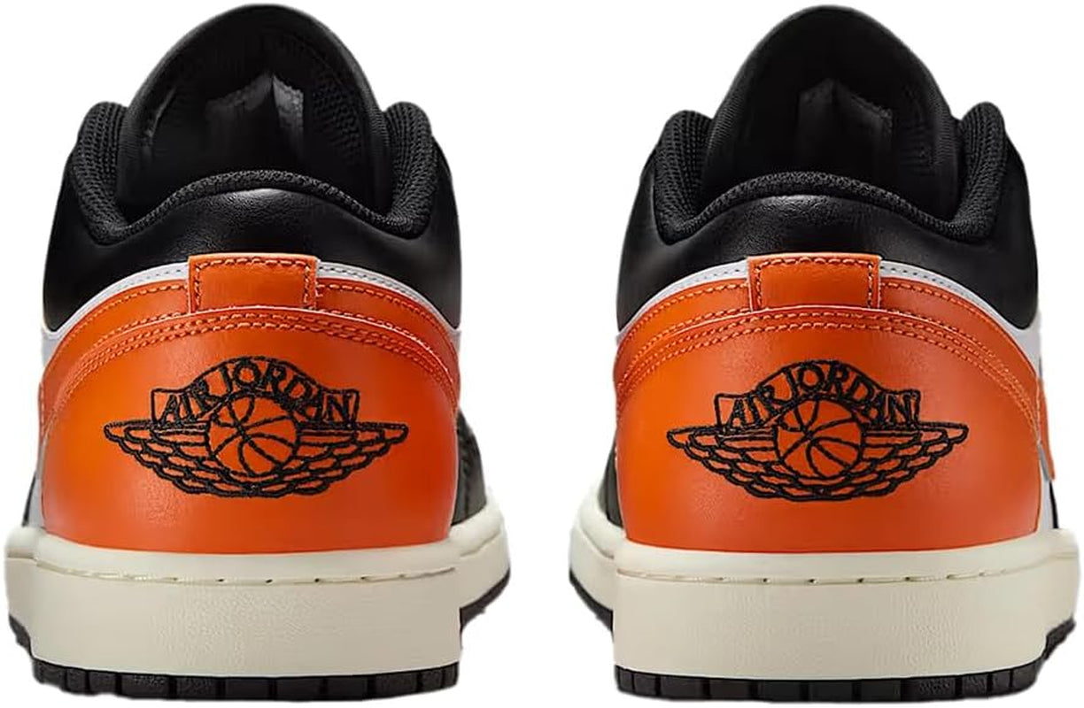 Air Jordan 1 Low Men'S Shoes (Black/White/Sail/Starfish)